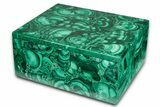 Wide Malachite Jewelry Box - DR Congo #335695-1